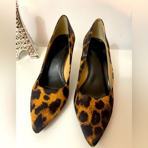 Leopard print heels, excellent conditions, heel 8”